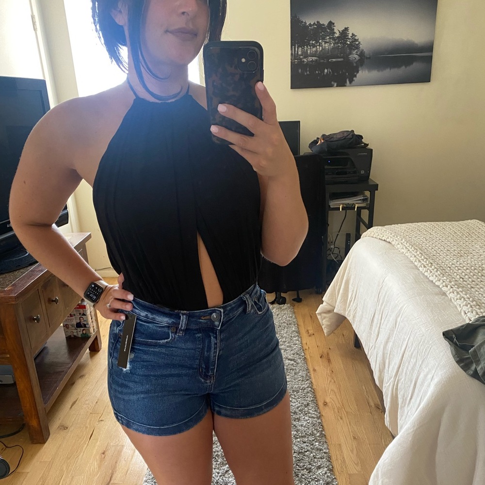 Lulus Black Backless Bodysuit